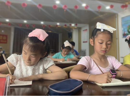 【阳光公益·肥西桃花】桃花镇暑期硬笔书法培训班