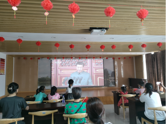 【阳光公益·肥西桃花】开展“庆祝中国共产党成立100周年大会”七一建党节直播放映活动