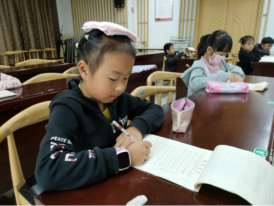 【阳光公益·肥西桃花】公益课堂·硬笔书法培训班