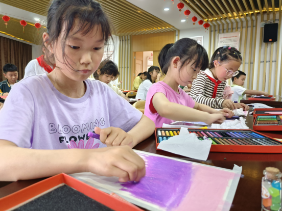【阳光公益·肥西桃花】妙笔生花，油画棒教学