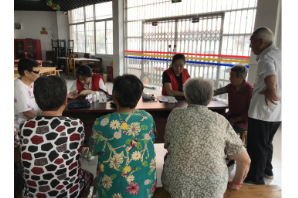 【阳光公益·大杨镇】“关爱中老年人健康-- 量血压、测血糖”活动